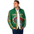 Personalized Dominica Padded Jacket Sisserou Parrot With Hibiscus Patterns - Wonder Print Shop