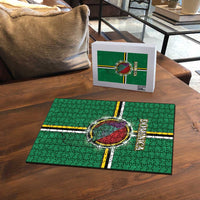 Dominica Puzzle Sisserou Parrot With Hibiscus Patterns - Wonder Print Shop