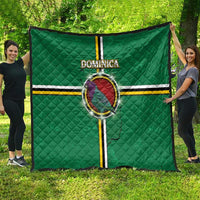 Dominica Quilt Sisserou Parrot With Hibiscus Patterns - Wonder Print Shop