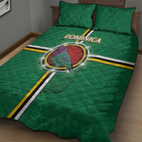 Dominica Quilt Bed Set Sisserou Parrot With Hibiscus Patterns - Wonder Print Shop