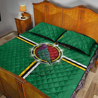 Dominica Quilt Bed Set Sisserou Parrot With Hibiscus Patterns - Wonder Print Shop