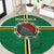 Dominica Round Carpet Sisserou Parrot With Hibiscus Patterns - Wonder Print Shop