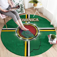 Dominica Round Carpet Sisserou Parrot With Hibiscus Patterns - Wonder Print Shop