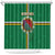 Dominica Shower Curtain Sisserou Parrot With Hibiscus Patterns - Wonder Print Shop