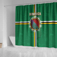 Dominica Shower Curtain Sisserou Parrot With Hibiscus Patterns - Wonder Print Shop