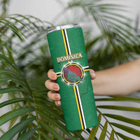 Personalized Dominica Skinny Tumbler Sisserou Parrot With Hibiscus Patterns - Wonder Print Shop