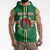Personalized Dominica Sleeveless Hoodie Sisserou Parrot With Hibiscus Patterns - Wonder Print Shop