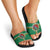 Dominica Slide Sandals Sisserou Parrot With Hibiscus Patterns - Wonder Print Shop