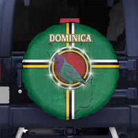 Dominica Spare Tire Cover Sisserou Parrot With Hibiscus Patterns - Wonder Print Shop