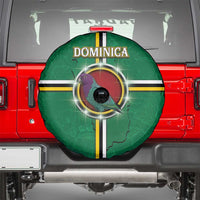 Dominica Spare Tire Cover Sisserou Parrot With Hibiscus Patterns - Wonder Print Shop