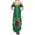 Personalized Dominica Summer Maxi Dress Sisserou Parrot With Hibiscus Patterns - Wonder Print Shop