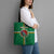 Dominica Tote Bag Sisserou Parrot With Hibiscus Patterns - Wonder Print Shop