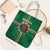 Dominica Tote Bag Sisserou Parrot With Hibiscus Patterns - Wonder Print Shop
