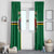 Dominica Window Curtain Sisserou Parrot With Hibiscus Patterns - Wonder Print Shop