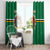 Dominica Window Curtain Sisserou Parrot With Hibiscus Patterns - Wonder Print Shop