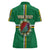 Personalized Dominica Women Polo Shirt Sisserou Parrot With Hibiscus Patterns - Wonder Print Shop