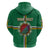 Personalized Dominica Zip Hoodie Sisserou Parrot With Hibiscus Patterns - Wonder Print Shop