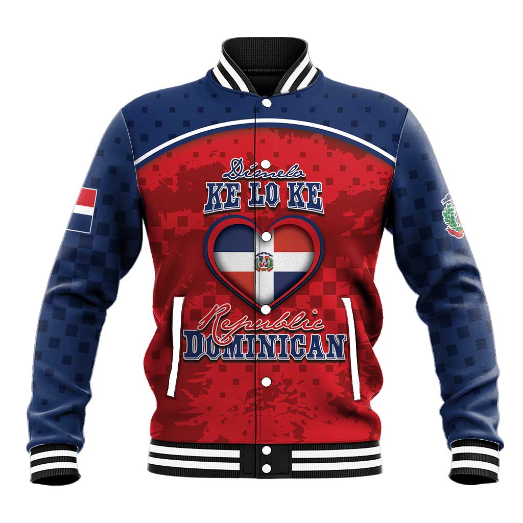 Personalized Dominican Republic Baseball Jacket Dimelo Ke Lo Ke - Wonder Print Shop