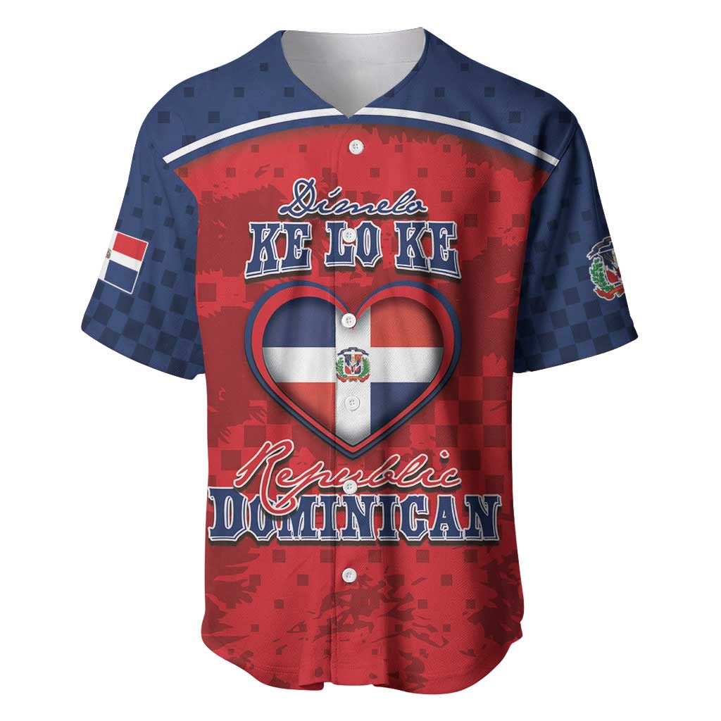 Personalized Dominican Republic Baseball Jersey Dimelo Ke Lo Ke - Wonder Print Shop