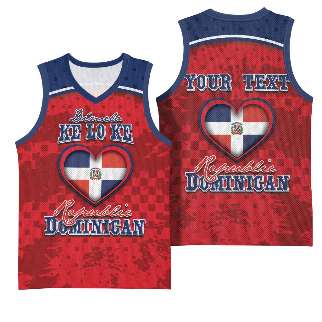 Personalized Dominican Republic Basketball Jersey Dimelo Ke Lo Ke - Wonder Print Shop