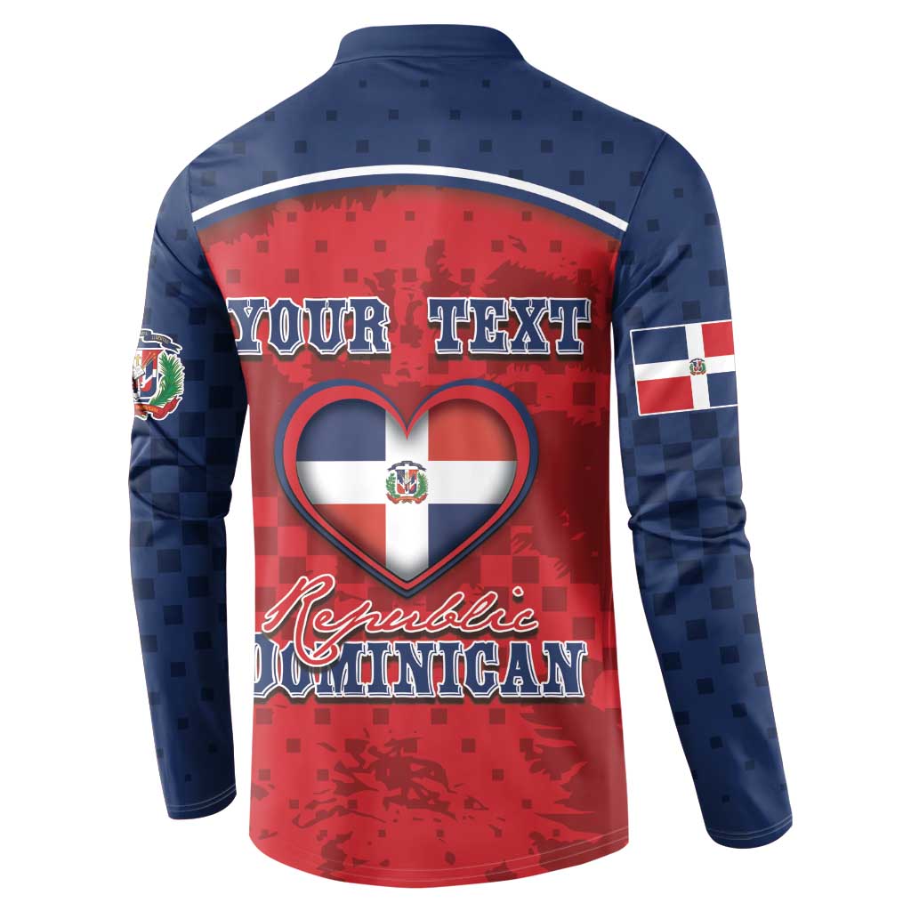 Personalized Dominican Republic Button Sweatshirt Dimelo Ke Lo Ke - Wonder Print Shop