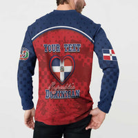 Personalized Dominican Republic Button Sweatshirt Dimelo Ke Lo Ke - Wonder Print Shop