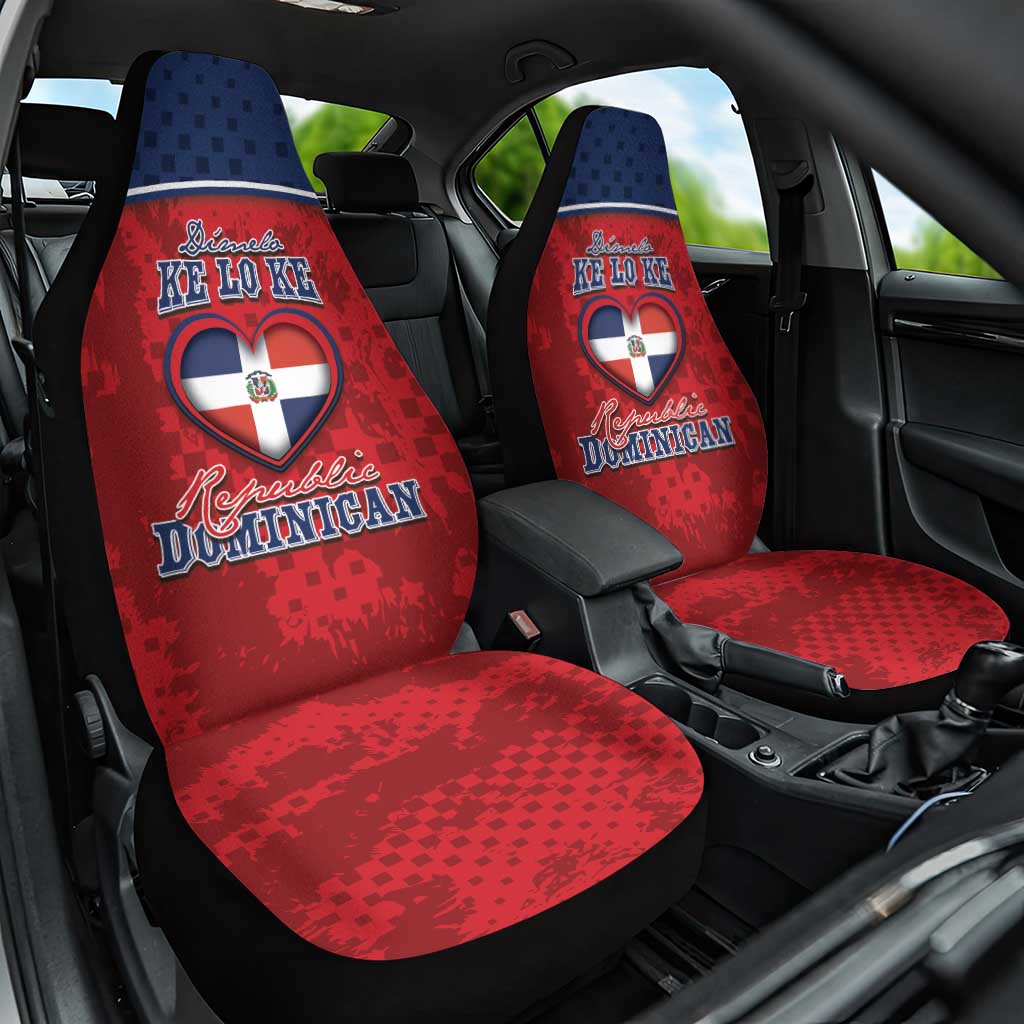 Dominican Republic Car Seat Cover Dimelo Ke Lo Ke - Wonder Print Shop