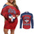 Personalized Dominican Republic Couples Matching Off Shoulder Short Dress and Long Sleeve Button Shirt Dimelo Ke Lo Ke - Wonder Print Shop