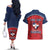 Personalized Dominican Republic Couples Matching Off The Shoulder Long Sleeve Dress and Hawaiian Shirt Dimelo Ke Lo Ke - Wonder Print Shop