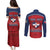 Personalized Dominican Republic Couples Matching Puletasi and Long Sleeve Button Shirt Dimelo Ke Lo Ke - Wonder Print Shop