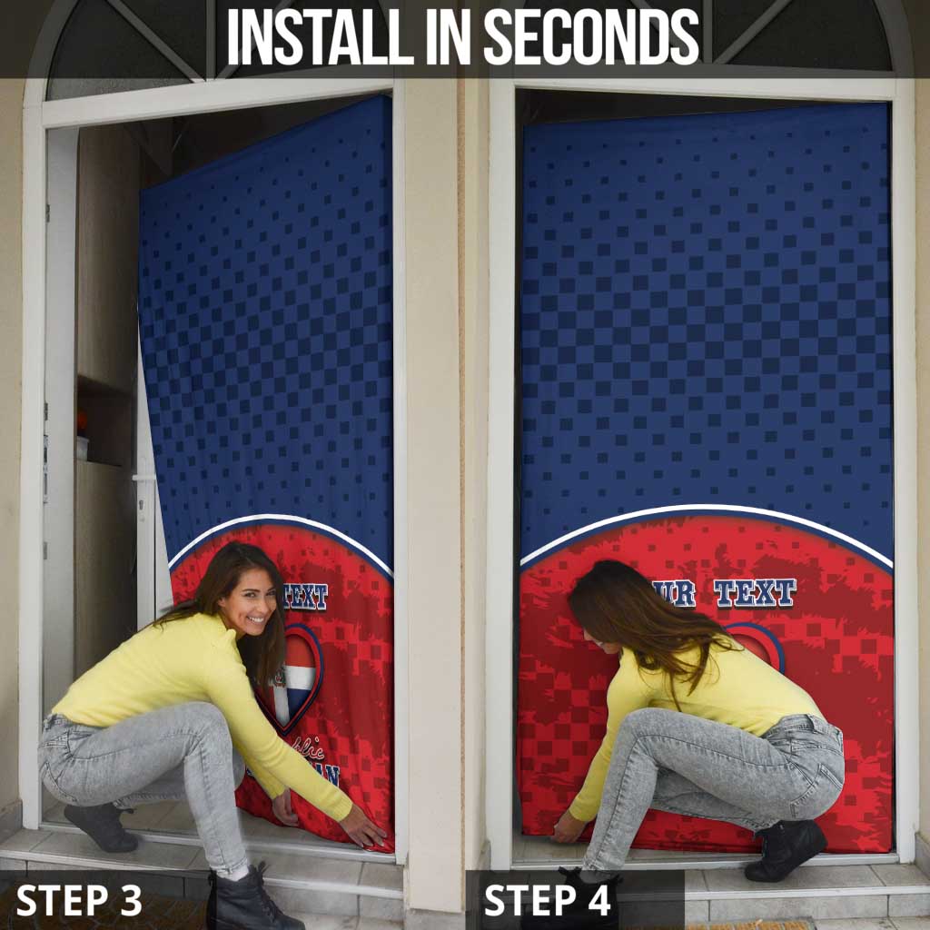 Personalized Dominican Republic Door Cover Dimelo Ke Lo Ke - Wonder Print Shop