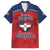 Personalized Dominican Republic Family Matching Off The Shoulder Long Sleeve Dress and Hawaiian Shirt Dimelo Ke Lo Ke - Wonder Print Shop