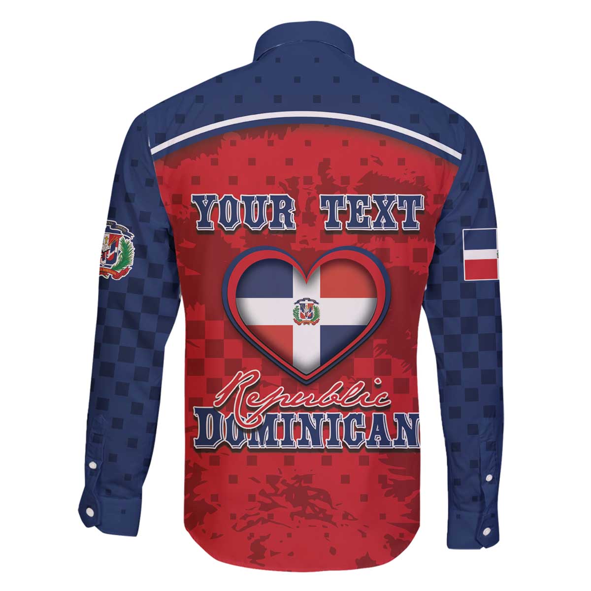 Personalized Dominican Republic Family Matching Off The Shoulder Long Sleeve Dress and Hawaiian Shirt Dimelo Ke Lo Ke - Wonder Print Shop