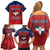 Personalized Dominican Republic Family Matching Off Shoulder Short Dress and Hawaiian Shirt Dimelo Ke Lo Ke - Wonder Print Shop