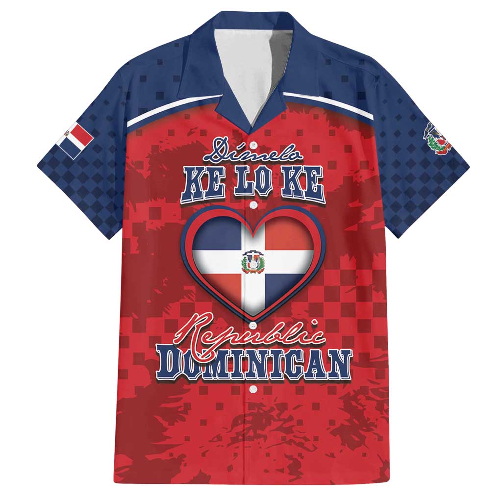 Personalized Dominican Republic Family Matching Summer Maxi Dress and Hawaiian Shirt Dimelo Ke Lo Ke - Wonder Print Shop