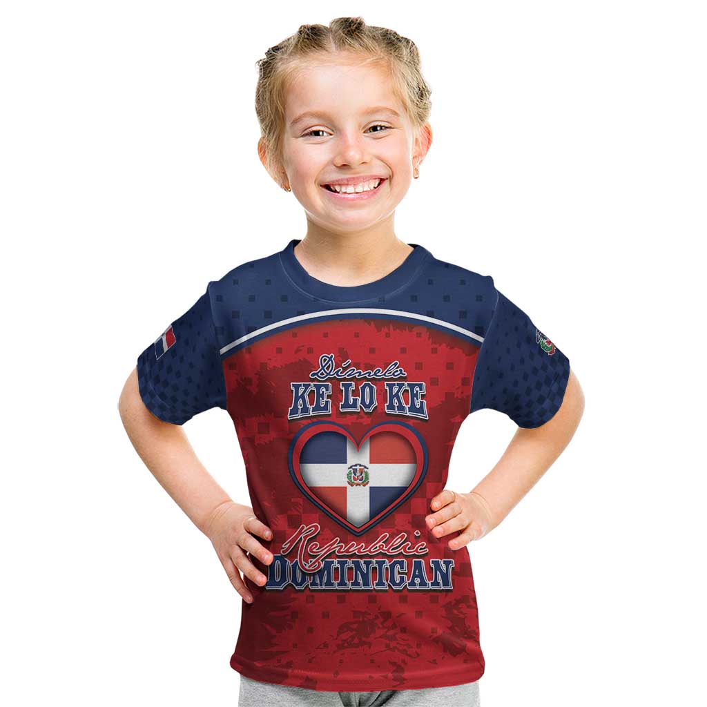 Personalized Dominican Republic Kid T Shirt Dimelo Ke Lo Ke - Wonder Print Shop