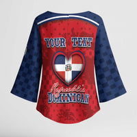 Personalized Dominican Republic Kimono Sleeve Blouse Dimelo Ke Lo Ke - Wonder Print Shop