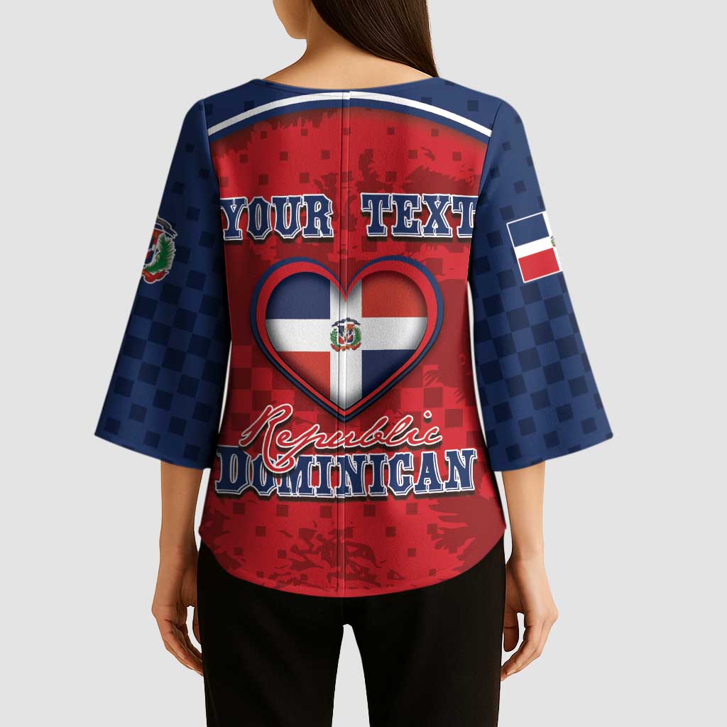 Personalized Dominican Republic Kimono Sleeve Blouse Dimelo Ke Lo Ke - Wonder Print Shop