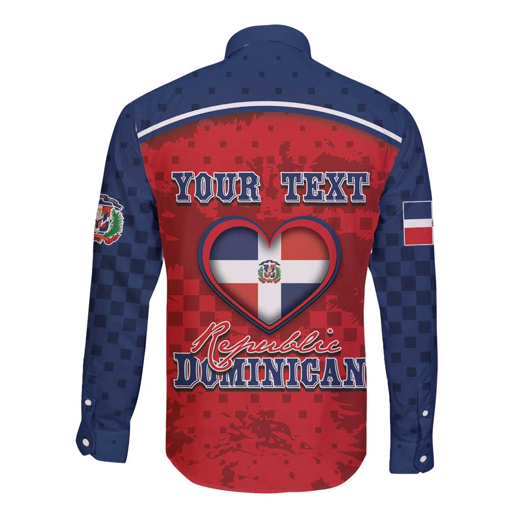 Personalized Dominican Republic Long Sleeve Button Shirt Dimelo Ke Lo Ke - Wonder Print Shop
