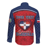 Personalized Dominican Republic Long Sleeve Button Shirt Dimelo Ke Lo Ke - Wonder Print Shop