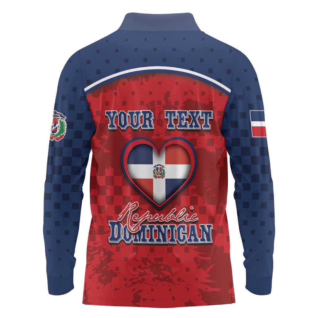Personalized Dominican Republic Long Sleeve Polo Shirt Dimelo Ke Lo Ke - Wonder Print Shop