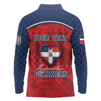 Personalized Dominican Republic Long Sleeve Polo Shirt Dimelo Ke Lo Ke - Wonder Print Shop