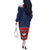 Personalized Dominican Republic Off The Shoulder Long Sleeve Dress Dimelo Ke Lo Ke - Wonder Print Shop