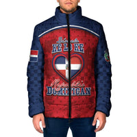 Personalized Dominican Republic Padded Jacket Dimelo Ke Lo Ke - Wonder Print Shop