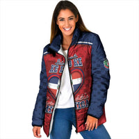 Personalized Dominican Republic Padded Jacket Dimelo Ke Lo Ke - Wonder Print Shop