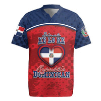 Personalized Dominican Republic Rugby Jersey Dimelo Ke Lo Ke - Wonder Print Shop