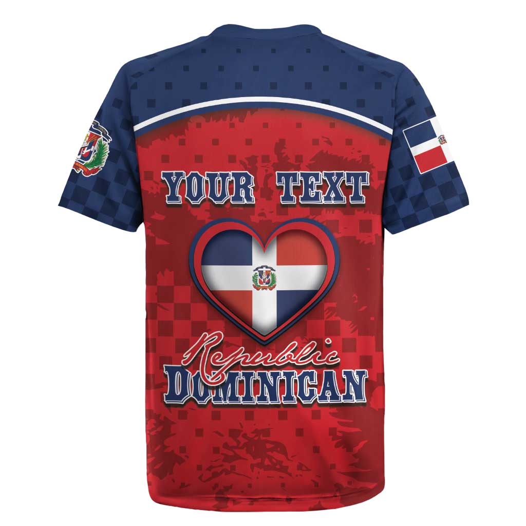 Personalized Dominican Republic Rugby Jersey Dimelo Ke Lo Ke - Wonder Print Shop