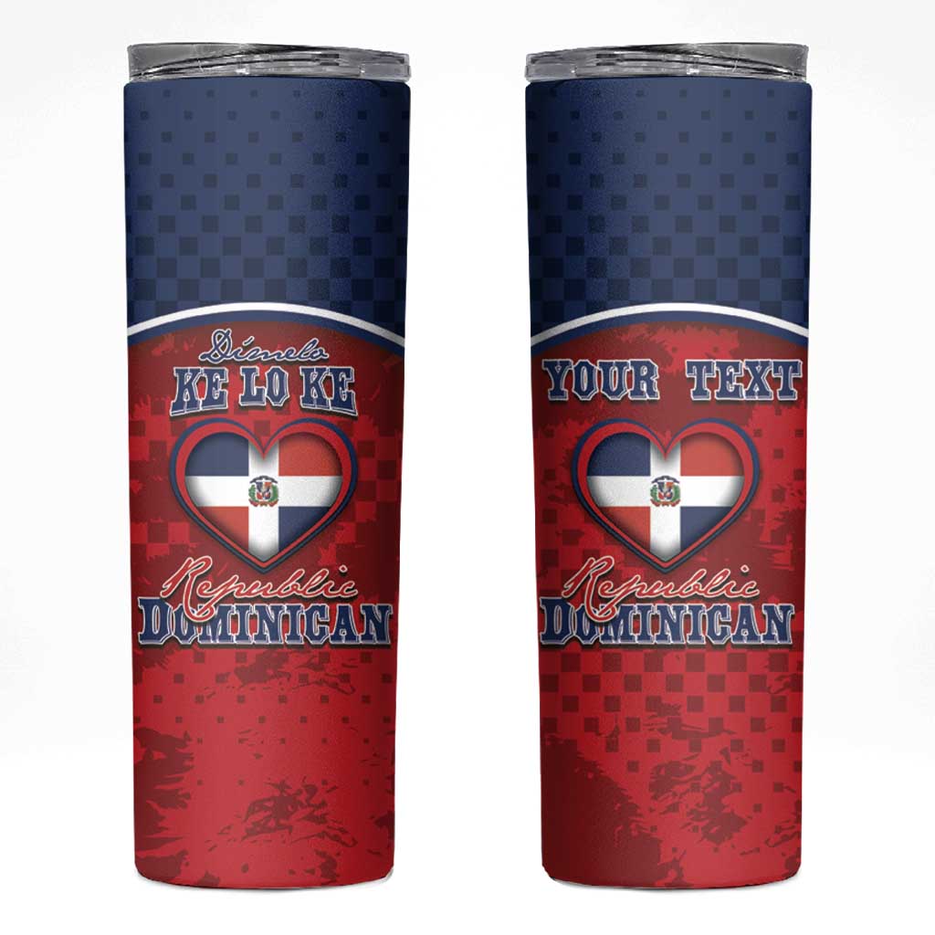 Personalized Dominican Republic Skinny Tumbler Dimelo Ke Lo Ke - Wonder Print Shop