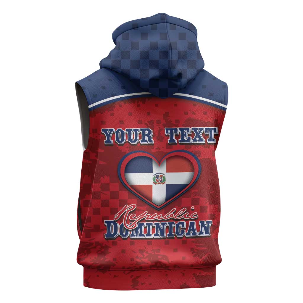 Personalized Dominican Republic Sleeveless Hoodie Dimelo Ke Lo Ke - Wonder Print Shop