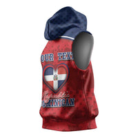 Personalized Dominican Republic Sleeveless Hoodie Dimelo Ke Lo Ke - Wonder Print Shop